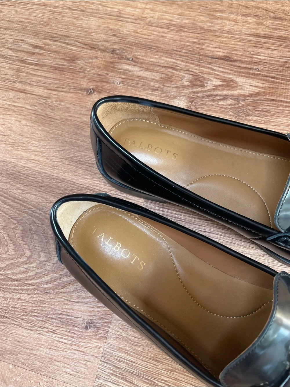 Talbots‎ Womens Laura Tassel Loafers Leather Size 6.5 Black Preppy Penny